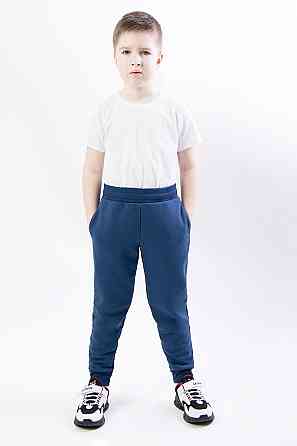 Брюки спортивные детские и подростковые, синие, топ Крохатушка одяг Киев