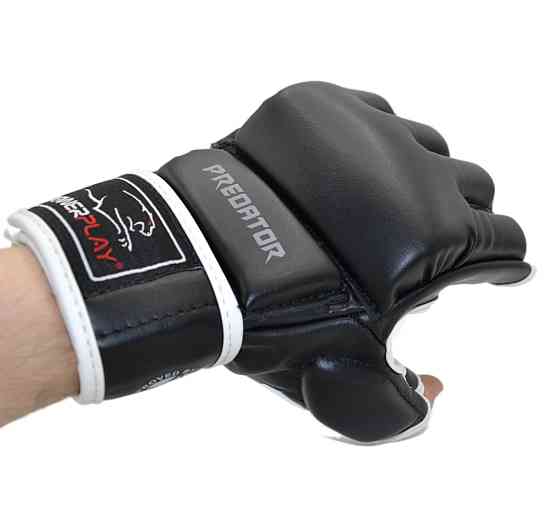 Рукавиці для MMA PowerPlay 3056 Чорні XL Каменское