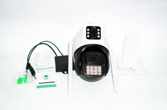 Камера 360 (P12-P6MP)-mpКамера Wifi ptz двойной поклон 3mp+3mp= 6mp камера +12v2a power *icsee Коломия