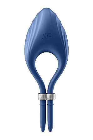 Эрекционное виброкольцо лассо Satisfyer Duelist Blue, 10 режимов, мощный мотор Sex Aura Киев