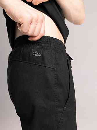 Чоловічі чорні штани демісезонні котонові прямого крою Pobedov Step BATAL Київ