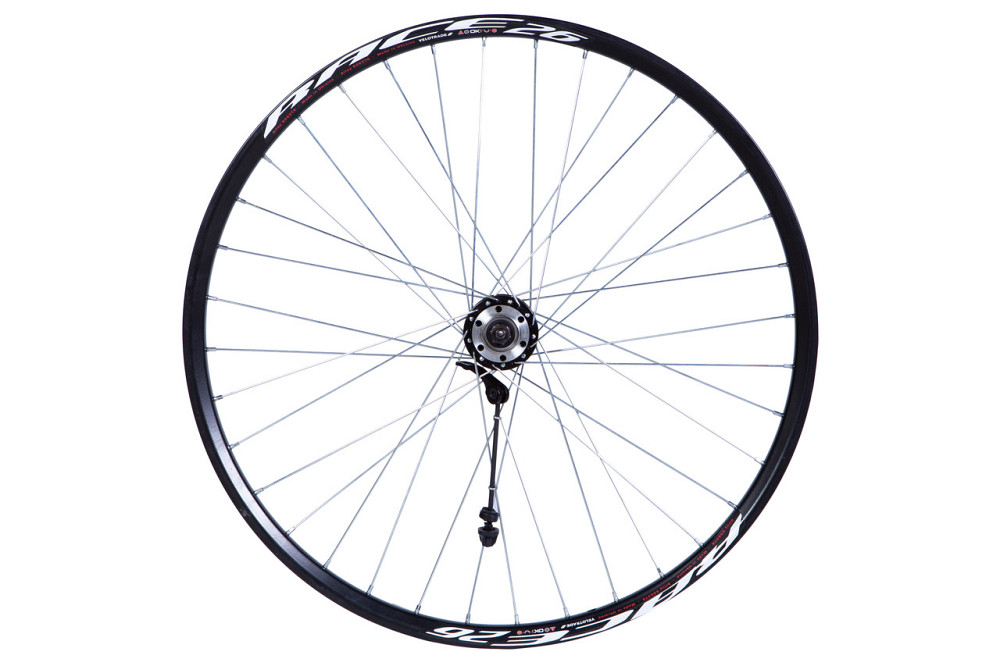 Колесо пер. VLT алюминий 26 Дисковый WANGZHEN втулка: на пром.подшипн. 208FBQ 36 14G черный Бровары - изображение 1