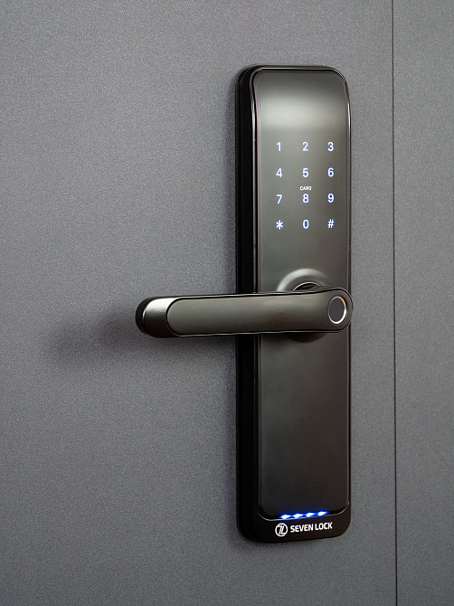 Розумний дверний біометричний замок SEVEN LOCK SL-7767BFW-T Київ - фото 7