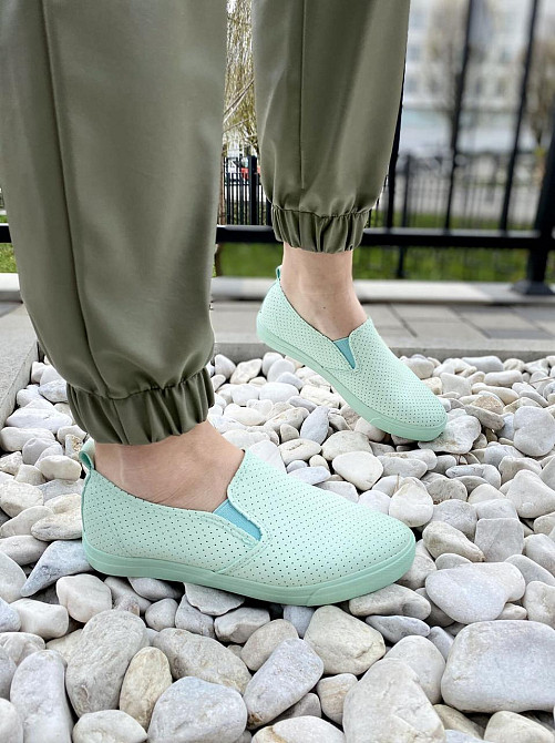 IDEAL Сліпони жіночі IDEAL WX37 бірюзовий (літо, еко-шкіра) (1374) лише 41р. Коломия - фото 4