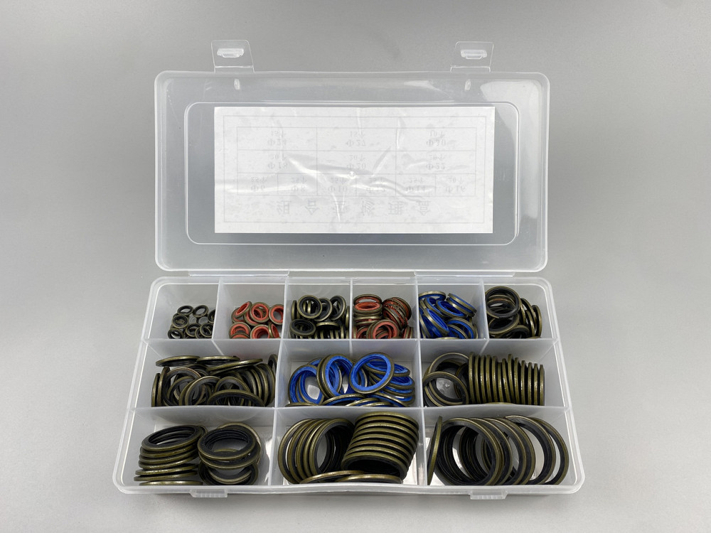 Набір шайб із гумовими кільцями (245 шт.) для будь-якої гідравліки. (12 різновидів; від М6 до М30) Мукачево - фото 3