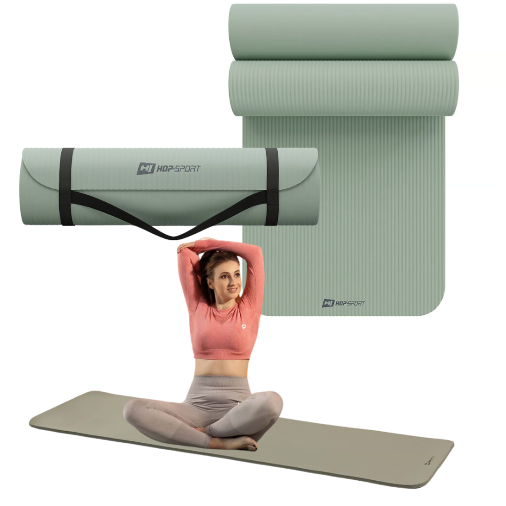 Колрик для йоги Hop-Sport HS-NB010GM NBR 1см оливковый Киев - изображение 7