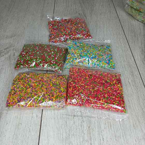 Посипка кондитерська цукрова різнобарвна «Кульки» Наволода мікс, 100 г для декору випічки Харків