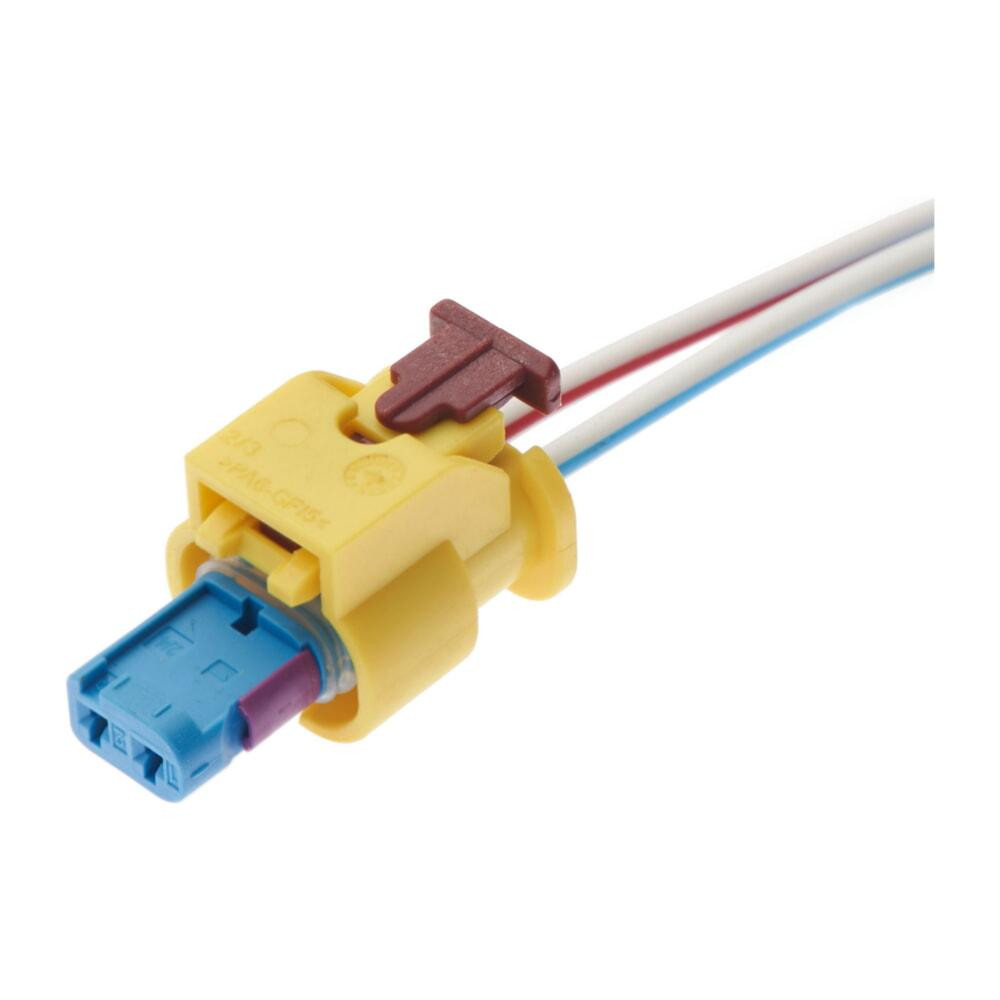 Разъем коннектор с проводом, 2-кон., Дат, Температуры, Топл, Форсунка, Подсветка, Жёлтый, 4H0973323, Audi, BMW, Bugatti Киев - изображение 1