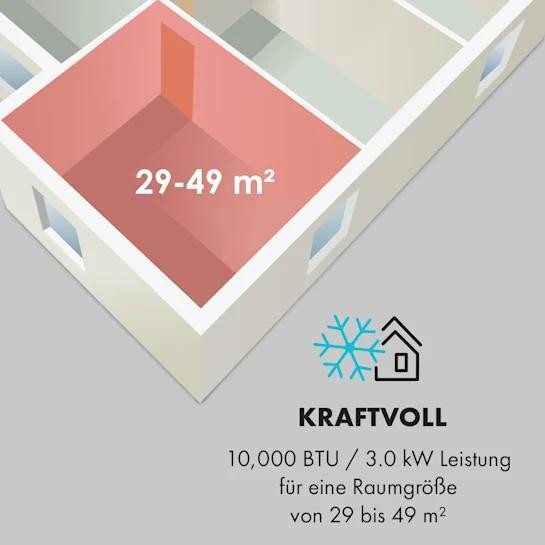 Мобільний кондиціонер Metrobreeze Rome 10 000 BTU/3,0 кВт Klarstein Німеччина Рівне - фото 7