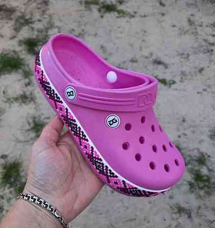 -Жіночі капці CROCS Рожеві Крокси Шльопанці Сланці (розміри: 36,37,39) Дніпро