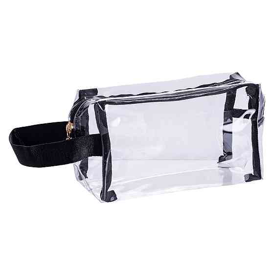 Набір прозорих жіночих косметичок для дому 2 (шт) Чорний HP-16-6K Коломыя