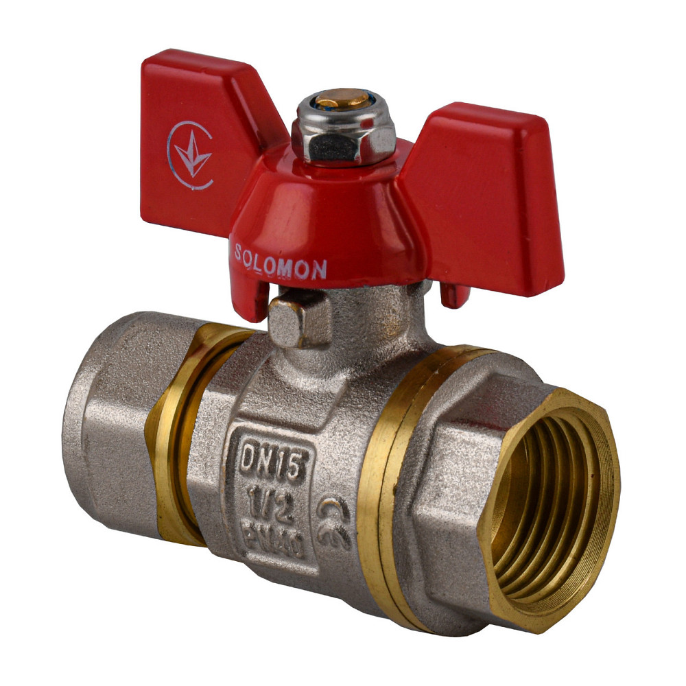 Кран шаровый SOLOMON 16х1/2″ 1184 внутр. резьба (000001239) Киев - изображение 3