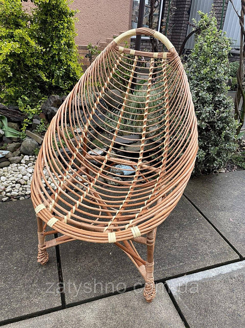 Крісло відпочинкове плетене з лози Київ - фото 6
