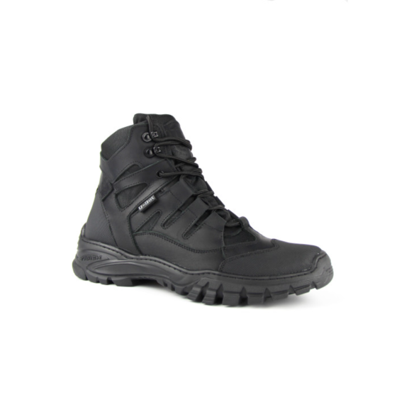 Тактичні демісезонні черевики Хижак, чорні, водонепроникні, шкіряні, посилена підошва, амортизація, шнурівка Львів
