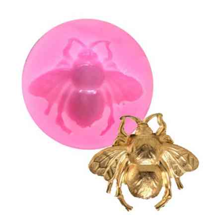 Молд силіконовий Бджола 38 мм рожевий Київ