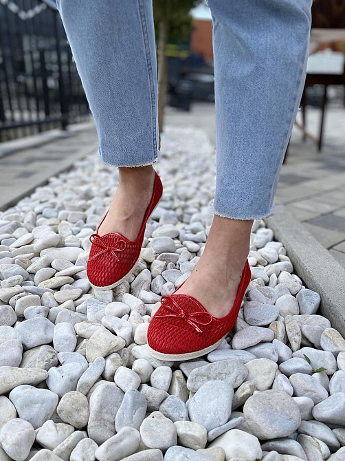 No brend Балетки жіночі ABC-7 червоні (літо, сітка) (1275) 37р.38р.39р.40р. Коломыя - изображение 7