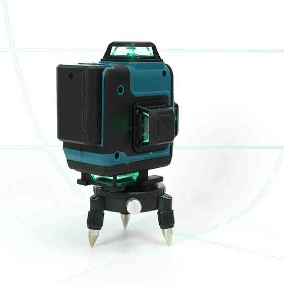 Акумуляторний лазерний рівень зі штативом на 16 ліній у кейсі,Синій SBR Київ