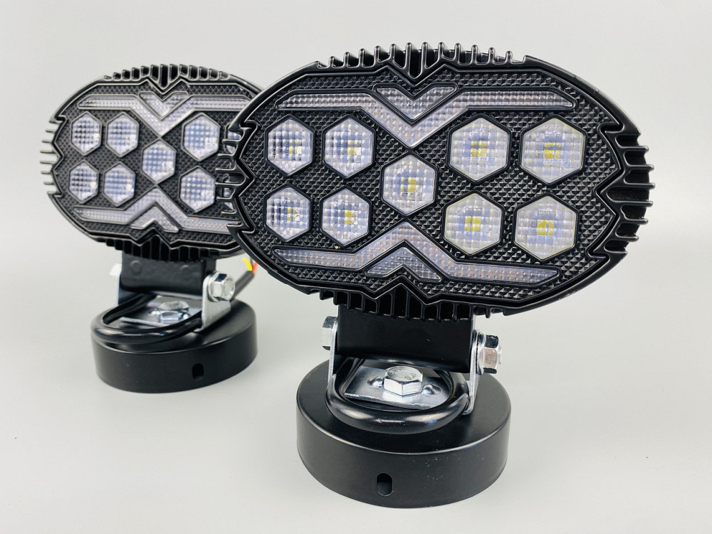 Фара LED кругла 15led chip 9-80V алюмінієвий корпус, кріплення, повітряний клапан Мукачево - фото 5