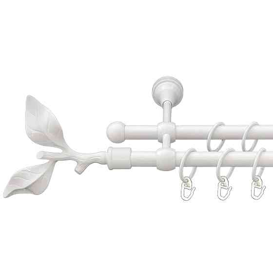 Карниз Orvit Листок Троянди металевий дворядний литий Арктіс 16\16 мм 300 см (00-00016132) Львів