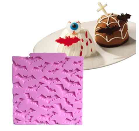 Молд силиконовый Летучие мыши 106 на 106 мм розовый Киев