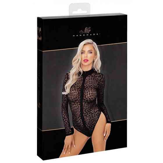 Сексуальне боді з леопардовим принтом M F287 Noir Handmade Sex Aura Київ