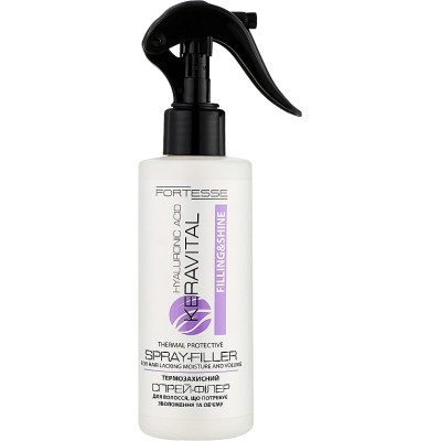 Спрей для волосся Fortesse Professional Filling &amp; Shine Філер термозахисний з гіалуроновою кислотою 180 мл (4823115504555) Вінниця - фото 1