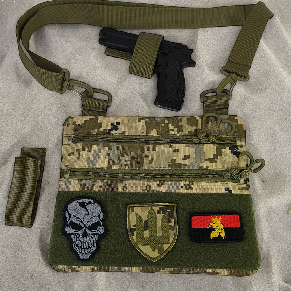 Рюкзак через плече військова барсетка, Сумка через плече військова, Чоловіча сумка кроссбоді SU-74 Львів - фото 4