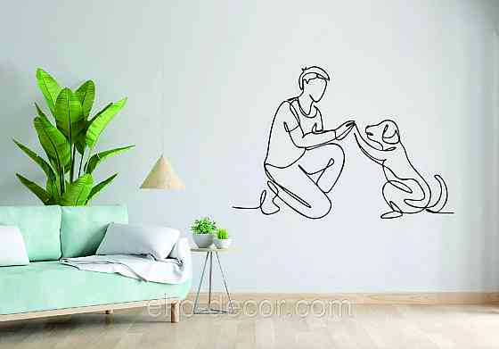 Декоративное настенное Панно «Домашний питомец» Декор на стену 70*48 см, Черный Киев