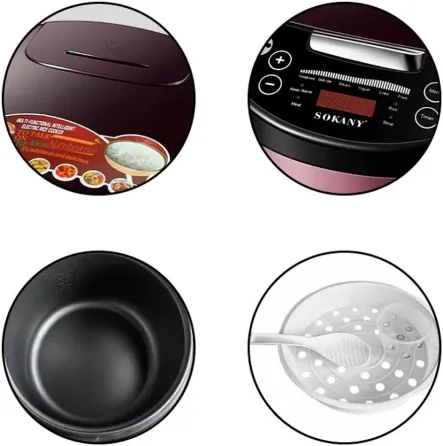 Мультиварка-рисоварка SK-07078 6 л, 900 Вт, електронне управління, антипригарна каструля, розумні функції Одеса