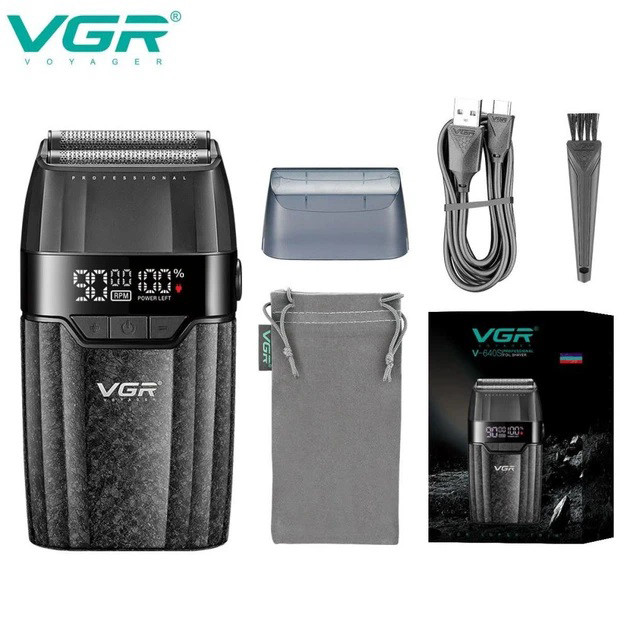 Электробритва VGR V-640S двойная сетка 9000 RPM QX-34 Львов - изображение 1