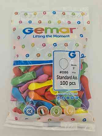 Повітряні кульки 3" (8 см) асорті пастель бомбочки 100 шт (1 пачка) Харків