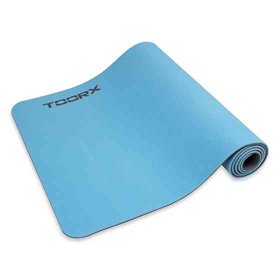 Килимок спортивний Toorx Yoga Professional TPE 183 х 60 х 0,6 см для йоги та фітнесу Azzurro/Antracite (MAT-183) Київ