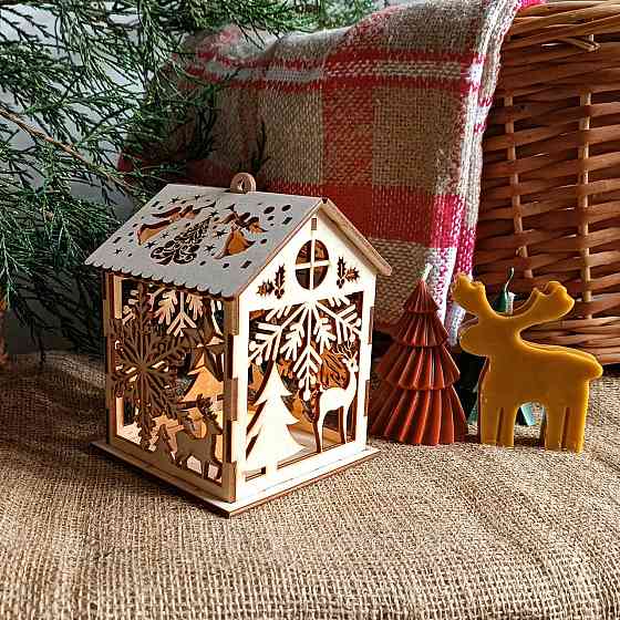 Різдвяний ліхтарик для святкового подарунку 14 см Ірпінь