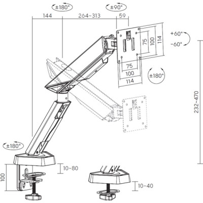 Кронштейн OfficePro MAG200W Вінниця - фото 4