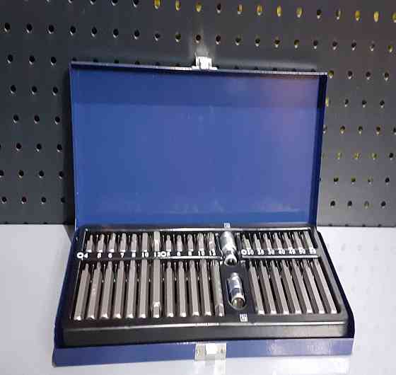 Професійний набір ударних бітів 10м TORX (Торкс) HEX (SPLINE (Сплайн) 40ед. СТАНДАРТ SDBS0040 Чернігів