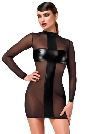 Сукня Noir Handmade F369 Crossfire Mesh & Wetlook Mini dress XL Львів