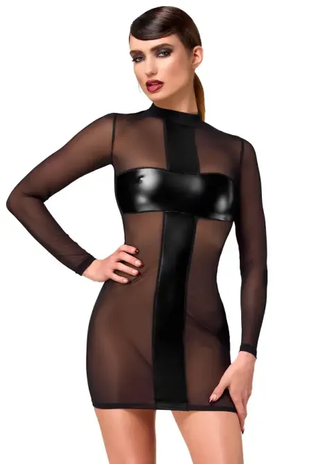 Сукня Noir Handmade F369 Crossfire Mesh & Wetlook Mini dress XL Львів - фото 1