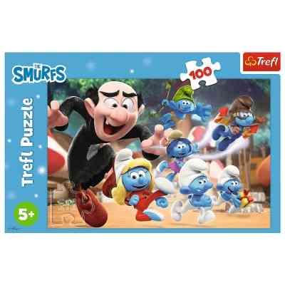 Пазл Trefl The Smurfs Уроки тата Смурфа 100 елементів (5900511164817) Вінниця