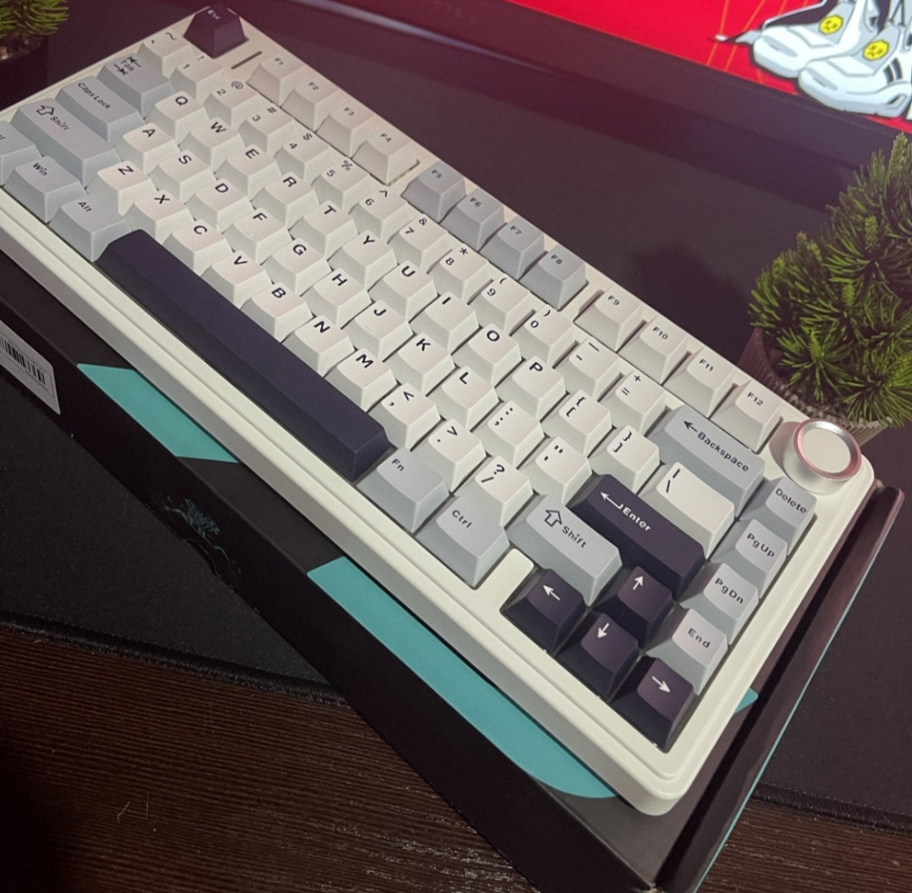 Игровая Безпроводная Клавиатура AULA F75 White -Blue Киев - изображение 5