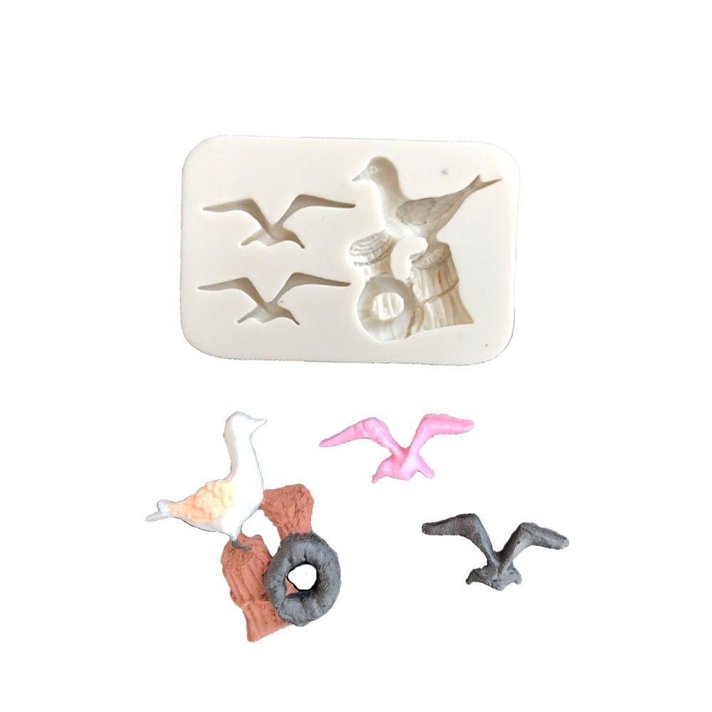 Молд силиконовый Чайки 55 на 77 мм серый Киев - изображение 3