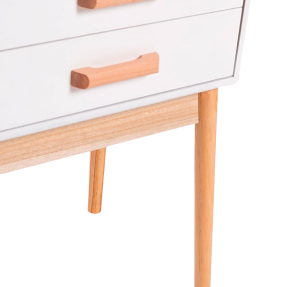 Тумба приліжкова Chomik AVESTA на три ящики у скандинавському стилі Київ