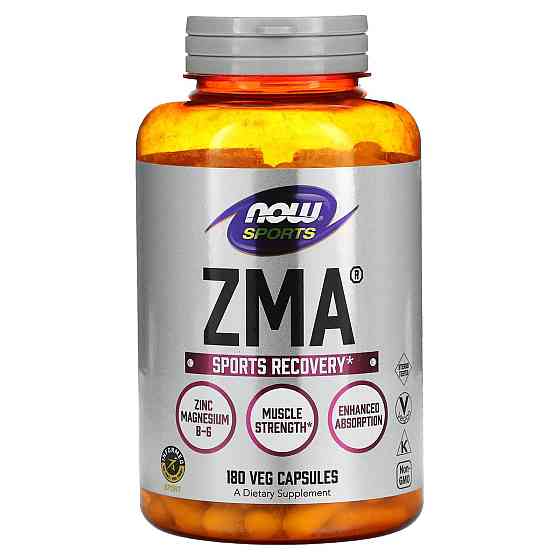Спортивне відновлення, ZMA, Now Foods, Sports, 180 капсул Київ