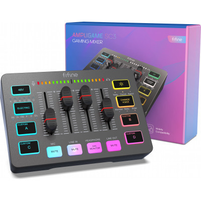 Мікшерний пульт Fifine Sound Card Black (SC3) Вінниця - фото 4