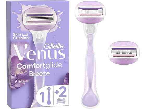 Станок для бритья 1шт женский (Бритва) ComfortGlide Breeze с 2 сменными картриджами ТМ VENUS Киев