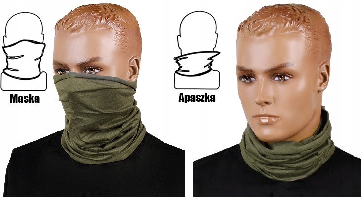 Багатофункціональний Універсальний Шарф (Бафф) Mil-Tec від Sturm (12216001) Olive Нововолинськ - фото 5