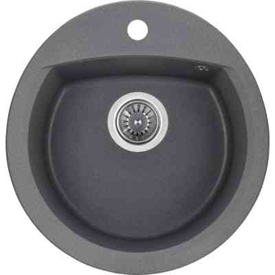 Мийка кухонна GRANADO RONDA grafito з сифоном (470*490mm.) (gr2209) Вінниця