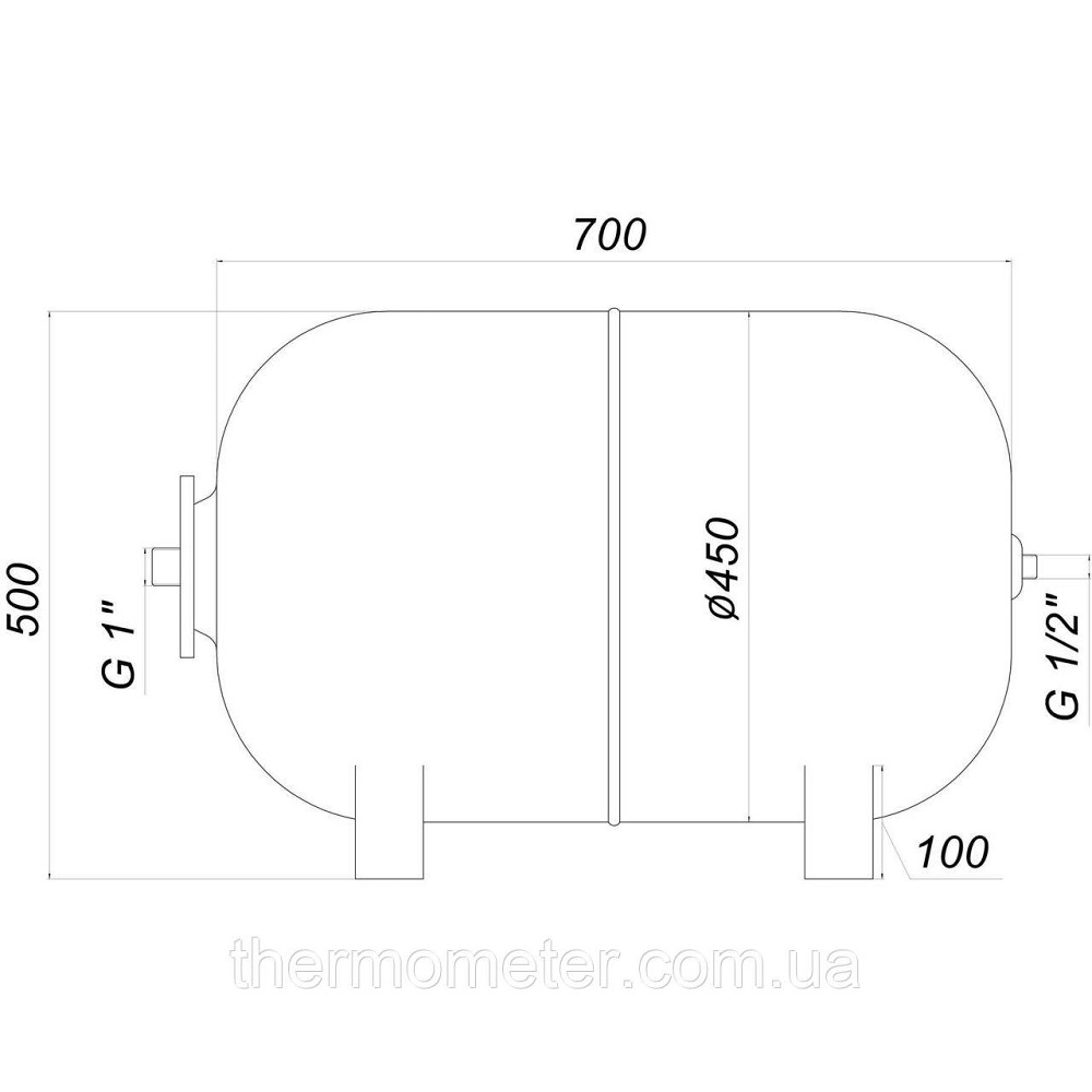 Гидроаккумулятор 100л ZILMET ultra-pro 10bar ГОРИЗОНТАЛЬНЫЙ ( 1100010005 ) Киев - изображение 7
