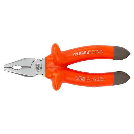 Плоскогубцы диэлектрические 180мм 1000В SIGMA (4344181) Киев