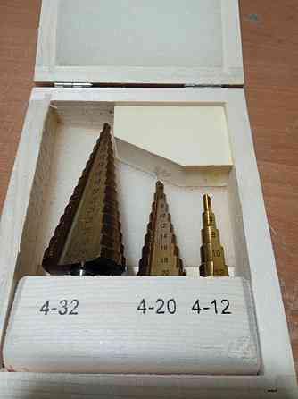 Набор ступенчатых  сверел 3 сверла (4-12,4-20,4-32) Харьков