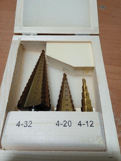 Набор ступенчатых  сверел 3 сверла (4-12,4-20,4-32) Харьков - изображение 4